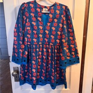 Tuckernuck Blue and Pink Floral Dress